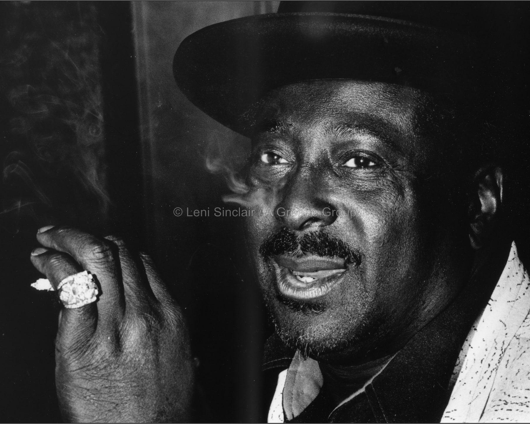 Albert King photographed in 1978 by Leni Sinclair